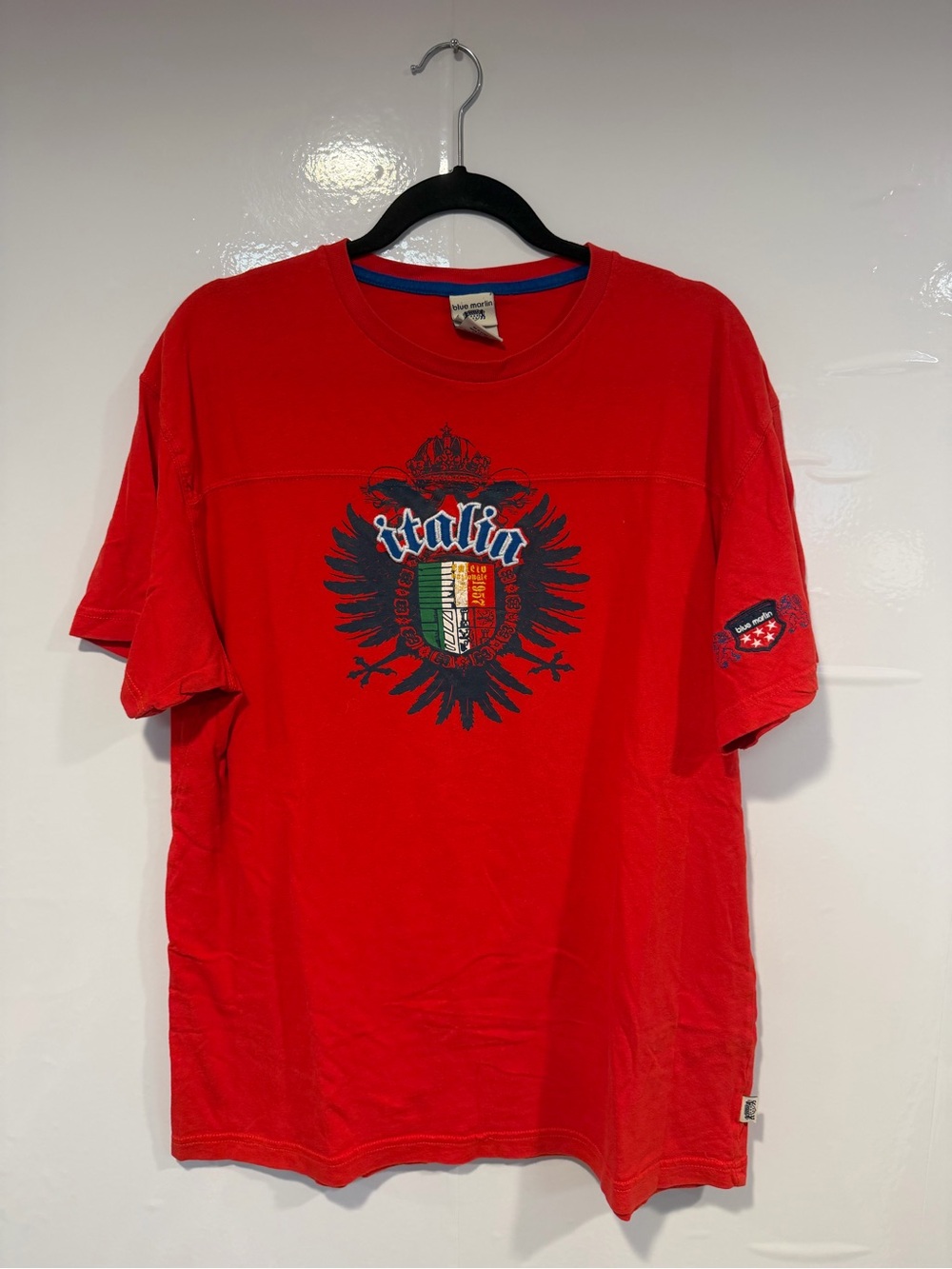Red Italia Graphic Short-Sleeve Men's T-Shirt
